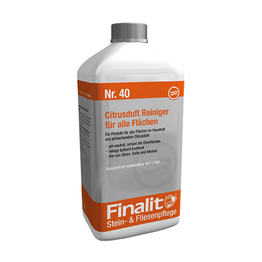 Finalit Nr. 40 Citrusduft Reiniger (pH-neutral) Natursteinreiniger für Marmor Granit Travertin u.A.